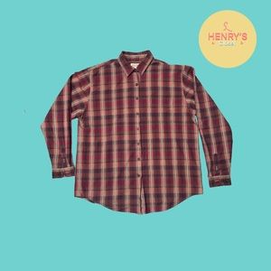 St. John’s Bay Men’s Plaid Button Down Shirt